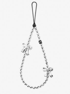 NWT Casetify Bow Phone Charm-Metallic